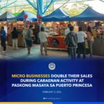 MICRO BUSINESSES DOUBLE THEIR SALES DURING CARAENAN ACTIVITY AT PASKONG MASAYA SA PUERTO PRINCESA