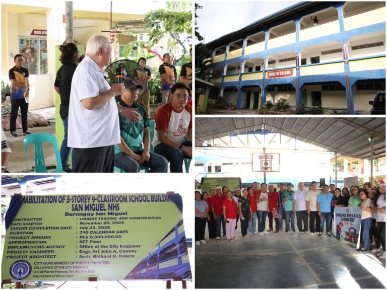 GROUNDBREAKING: REHABILITATION NG 3-STOREY SCHOOL BUILDING SA SAN MIGUEL NHS