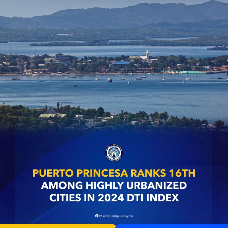 PUERTO PRINCESA AMONG MOST COMPETITIVE CITIES IN 2024 DTI INDEX