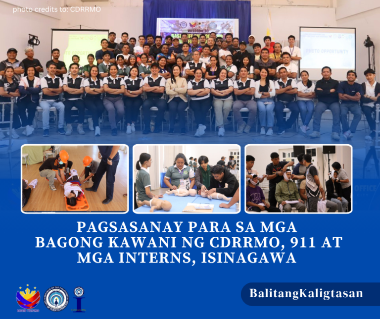 𝐏𝐀𝐆𝐒𝐀𝐒𝐀𝐍𝐀𝐘 𝐏𝐀𝐑𝐀 𝐒𝐀 𝐌𝐆𝐀 𝐁𝐀𝐆𝐎𝐍𝐆 𝐊𝐀𝐖𝐀𝐍𝐈 𝐍𝐆 𝐂𝐃𝐑𝐑𝐌𝐎, 𝟗𝟏𝟏 𝐀𝐓 𝐌𝐆𝐀 𝐈𝐍𝐓𝐄𝐑𝐍𝐒, 𝐈𝐒𝐈𝐍𝐀𝐆𝐀𝐖𝐀