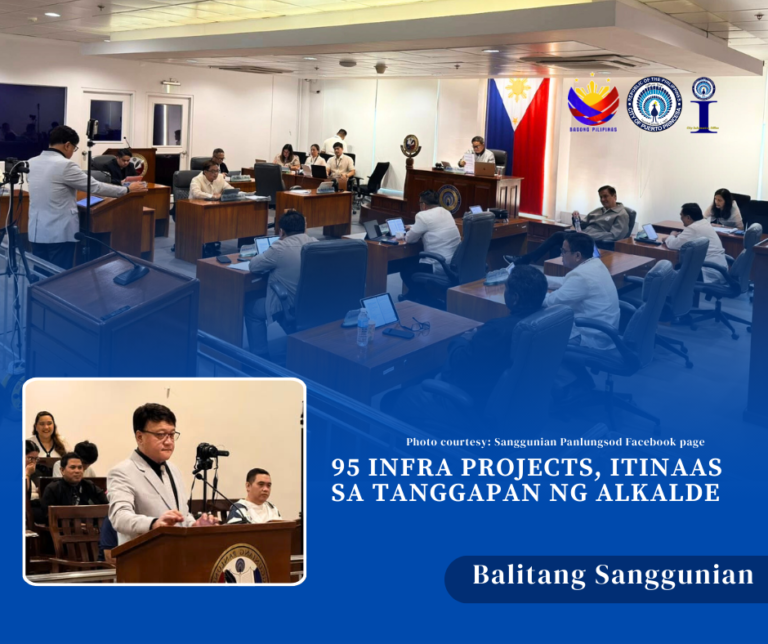 𝟗𝟓 𝐈𝐍𝐅𝐑𝐀 𝐏𝐑𝐎𝐉𝐄𝐂𝐓𝐒, 𝐈𝐓𝐈𝐍𝐀𝐀𝐒 𝐒𝐀 𝐓𝐀𝐍𝐆𝐆𝐀𝐏𝐀𝐍 𝐍𝐆 𝐀𝐋𝐊𝐀𝐋𝐃𝐄