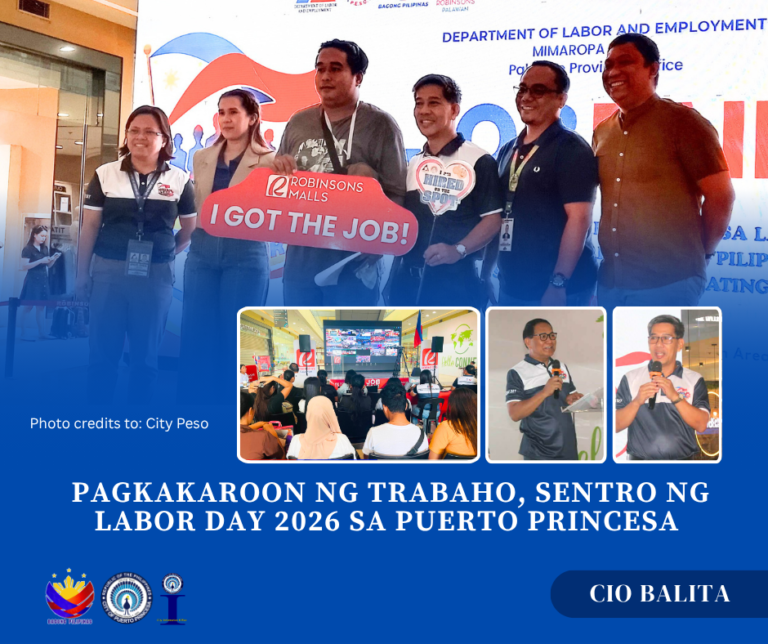 𝐏𝐀𝐆𝐊𝐀𝐊𝐀𝐑𝐎𝐎𝐍 𝐍𝐆 𝐓𝐑𝐀𝐁𝐀𝐇𝐎, 𝐒𝐄𝐍𝐓𝐑𝐎 𝐍𝐆 𝐋𝐀𝐁𝐎𝐑 𝐃𝐀𝐘 𝟐𝟎𝟐𝟔 𝐒𝐀 𝐏𝐔𝐄𝐑𝐓𝐎 𝐏𝐑𝐈𝐍𝐂𝐄𝐒𝐀