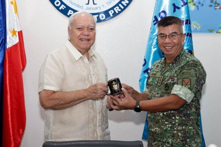 PHILIPPINE MARINE CORPS PROJECT MANAGEMENT TEAM PAYS COURTESY CALL TO MAYOR BAYRON