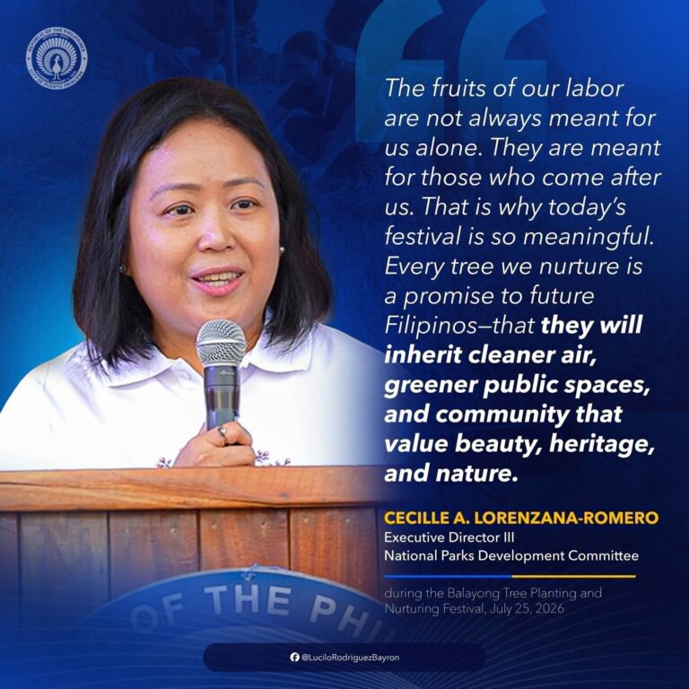 ‘EVERY TREE WE NURTURE IS A PROMISE TO FUTURE FILIPINOS’