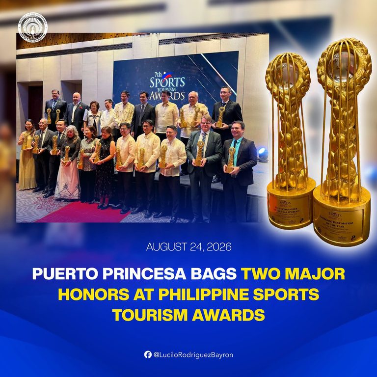 PUERTO PRINCESA BAGS TWO MAJOR HONORS AT PHILIPPINE SPORTS TOURISM AWARDS