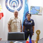 BFP-PUERTO PRINCESA CITY FIRE MARSHAL PAYS COURTESY CALL ON MAYOR BAYRON