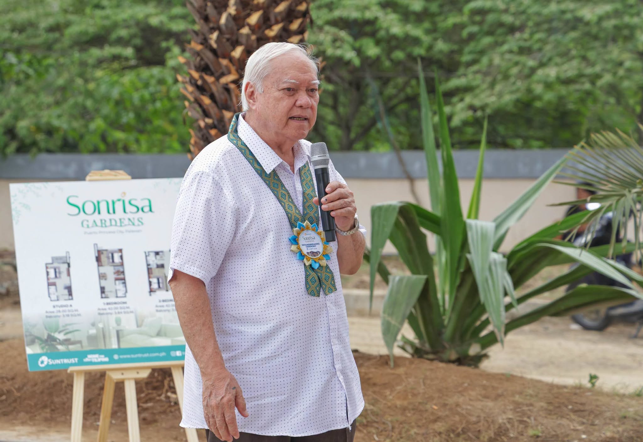 Mayor Lucilo R. Bayron graced the groundbreaking ceremony of Sonrisa Gardens Condo Puerto Princesa in Barangay San Pedro on Saturday, September 12, 2026.