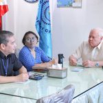 PHLPOST ACTING AREA DIRECTOR PAYS COURTESY CALL ON MAYOR BAYRON