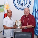 AUTHOR MICHAEL ANGELO DOBLADO PAYS COURTESY CALL ON MAYOR BAYRON