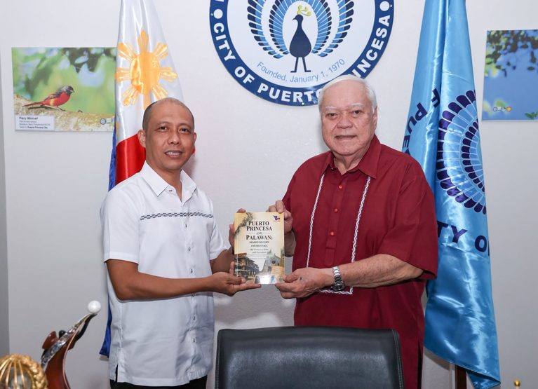 AUTHOR MICHAEL ANGELO DOBLADO PAYS COURTESY CALL ON MAYOR BAYRON