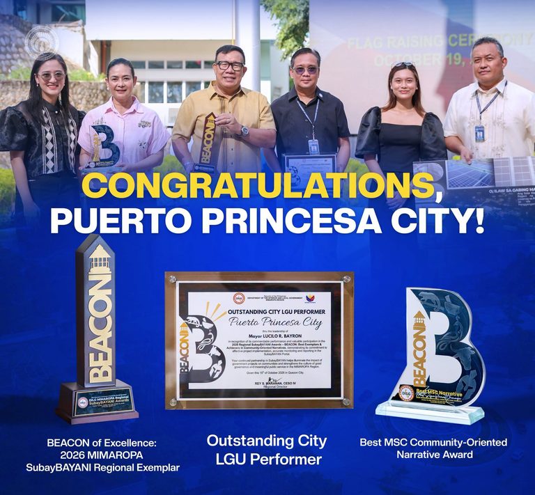 TATLONG PAGKILALA PARA SA PUERTO PRINCESA!