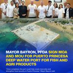 MAYOR BAYRON, PFDA SIGN MOA AND MOU FOR PUERTO PRINCESA DEEP WATER PORT FOR FISH AND AGRI PRODUCTS